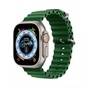 Силиконовый ремешок Riff Ocean Clover Green для Apple Watch 42/44/45/49 мм