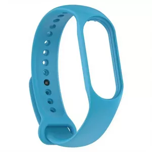 Silikona siksniņa Riff priekš Xiaomi Mi Band 3/4/5/6/7 — zila, saderīga fitnesa aproce