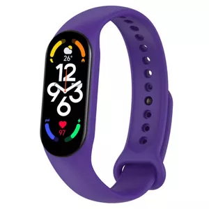 Силиконовый ремешок Riff для Xiaomi Mi Band 3/4/5/6/7 — фиолетовый
