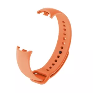 Силиконовый ремешок Riff для Xiaomi Mi Band 8 серии, оранжевый, модель RF-MIB8-OR