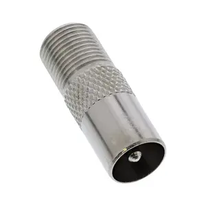 Coaxial Adapter IEC Male Antenna to F-Plug Female InLine 69915D