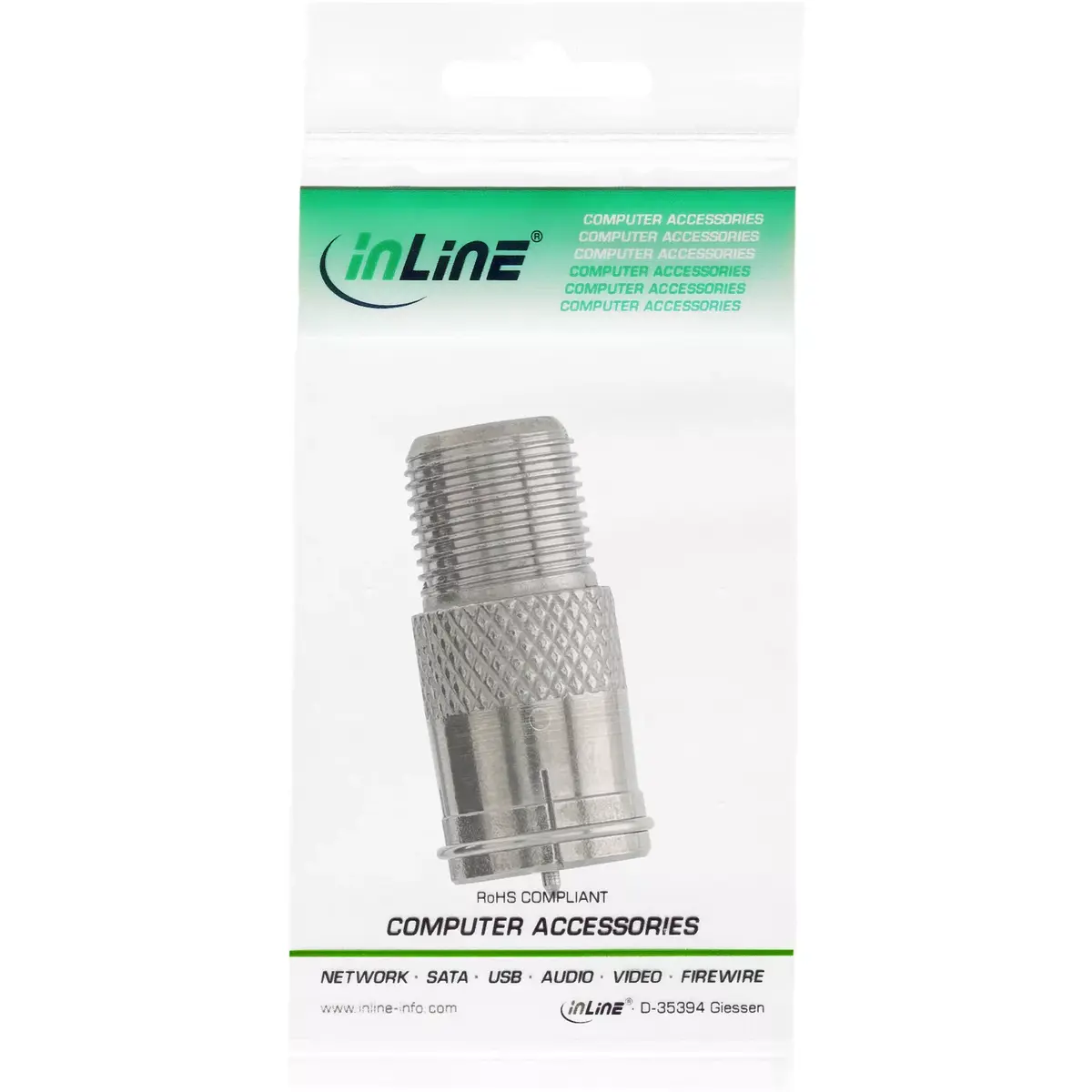InLine Adapter F-Quick male SAT to F female SAT 69923 Photo 3