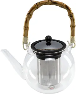 Пресс для чая BODUM ASSAM BAMBOO 1 л стеклянная колба и бамбуковая крышка, 1 л