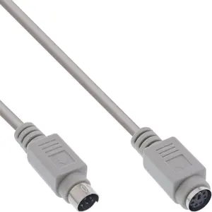 InLine PS/2 Cable Extension Male to Female 5m Beige
