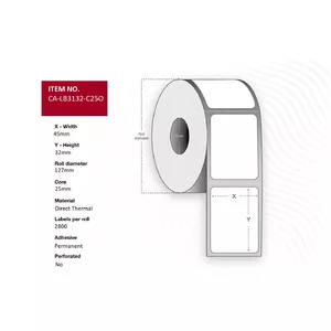 Printer label Capture CA-LB3132-C25O