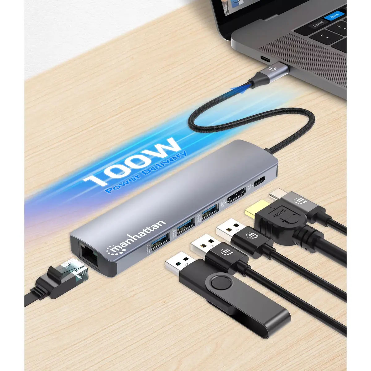 USB-C Док/Хаб Manhattan 153959 Photo 7