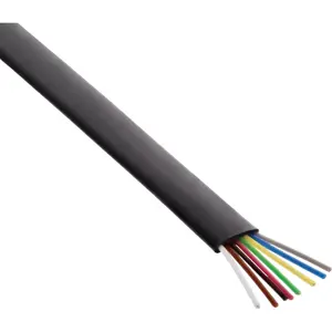 Modular Cable InLine 68818 8 Wire Ribbon Cable 100m Ring Black