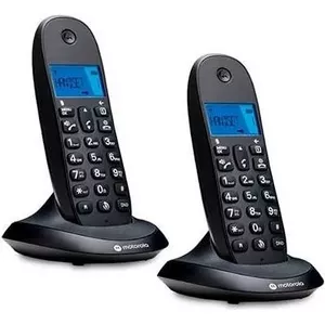 Беспроводной DECT телефон Motorola C1002CB+ — подсветка экрана, громкая связь, телефонная книга на 50 записей