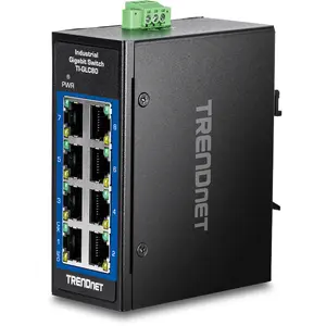 Neuzraudzīts slēdzis Trendnet TI-GLC80 8 porti Gigabit Ethernet melns