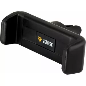 Car phone holder YENKEE YSM 201BK — air vent mount, adjustable angle, black, fits phones up to 6.5", 50–85 mm