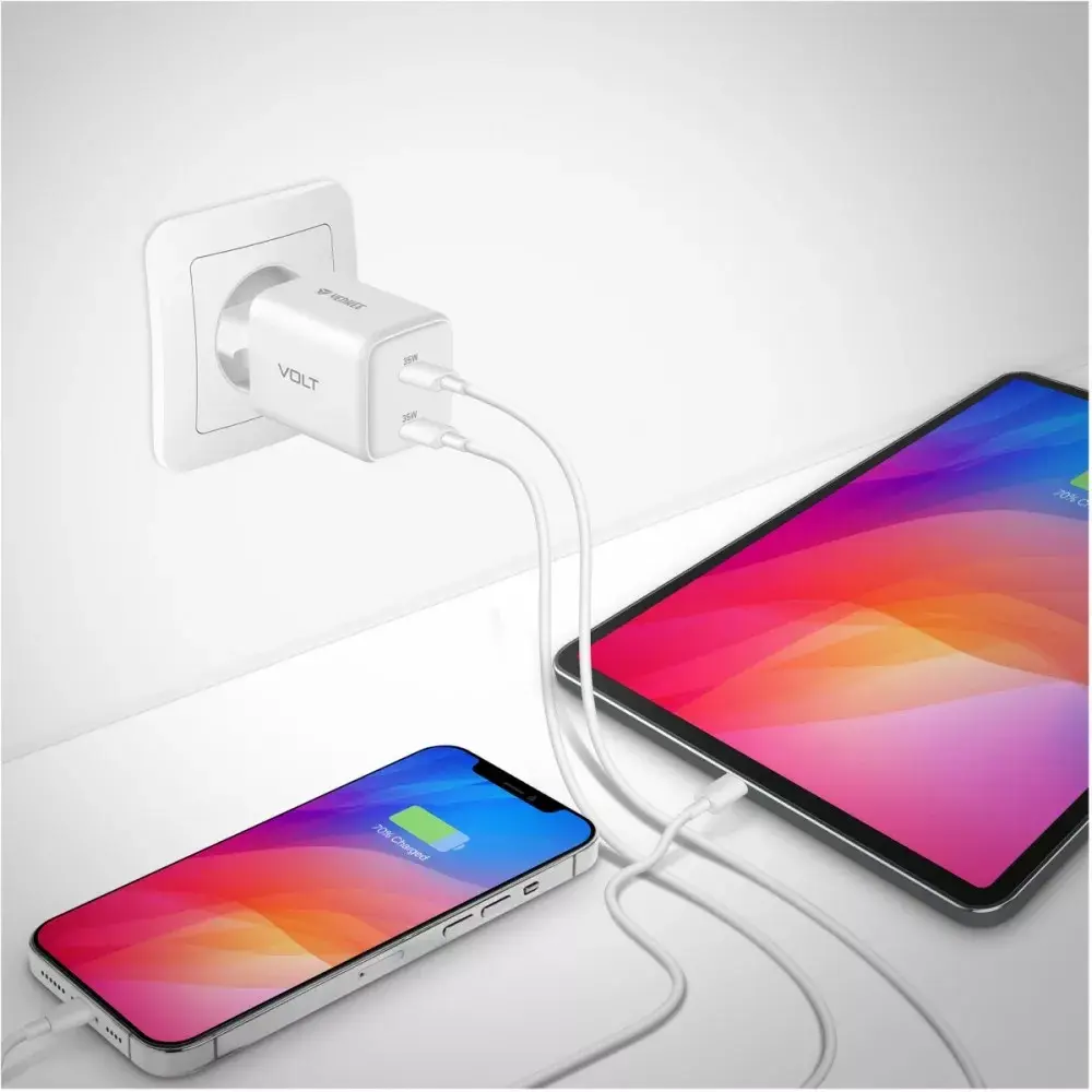 YENKEE G35D USB-C Wall Charger 2x18W PD 3.0 Photo 7