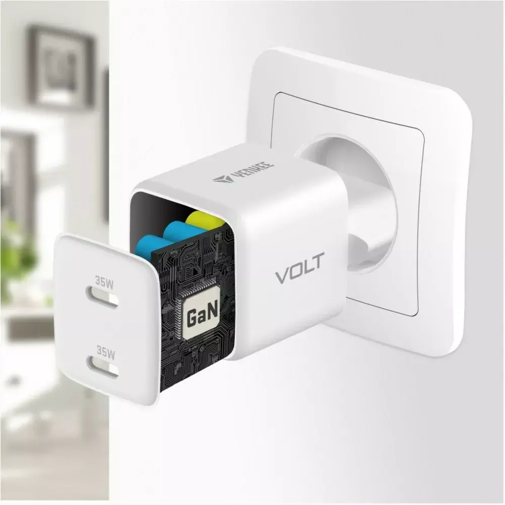 YENKEE G35D USB-C Wall Charger 2x18W PD 3.0 Photo 9