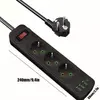 Удлинитель Riff RF-F23U — 3 розетки, 3 USB-A, 1 USB-C Photo 2