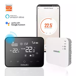 Smart wireless programmable thermostat Evolveo Thermal — model THERMAL, programmable remote control, battery-powered