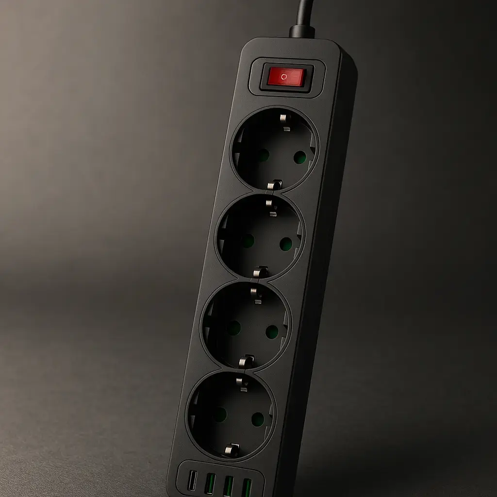 Сетевой фильтр Riff F25U — 5 розеток, 3 USB-A, 1 USB-C Photo 2