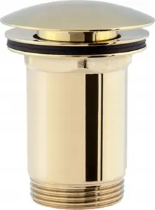 Basin bottom valve Omnires A706-G, automatic waste/overflow fitting