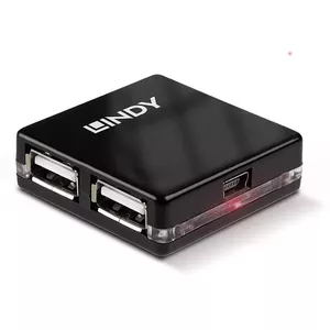 Lindy 42742 interfeisa centrmezgls 480 Mbit/s Melns