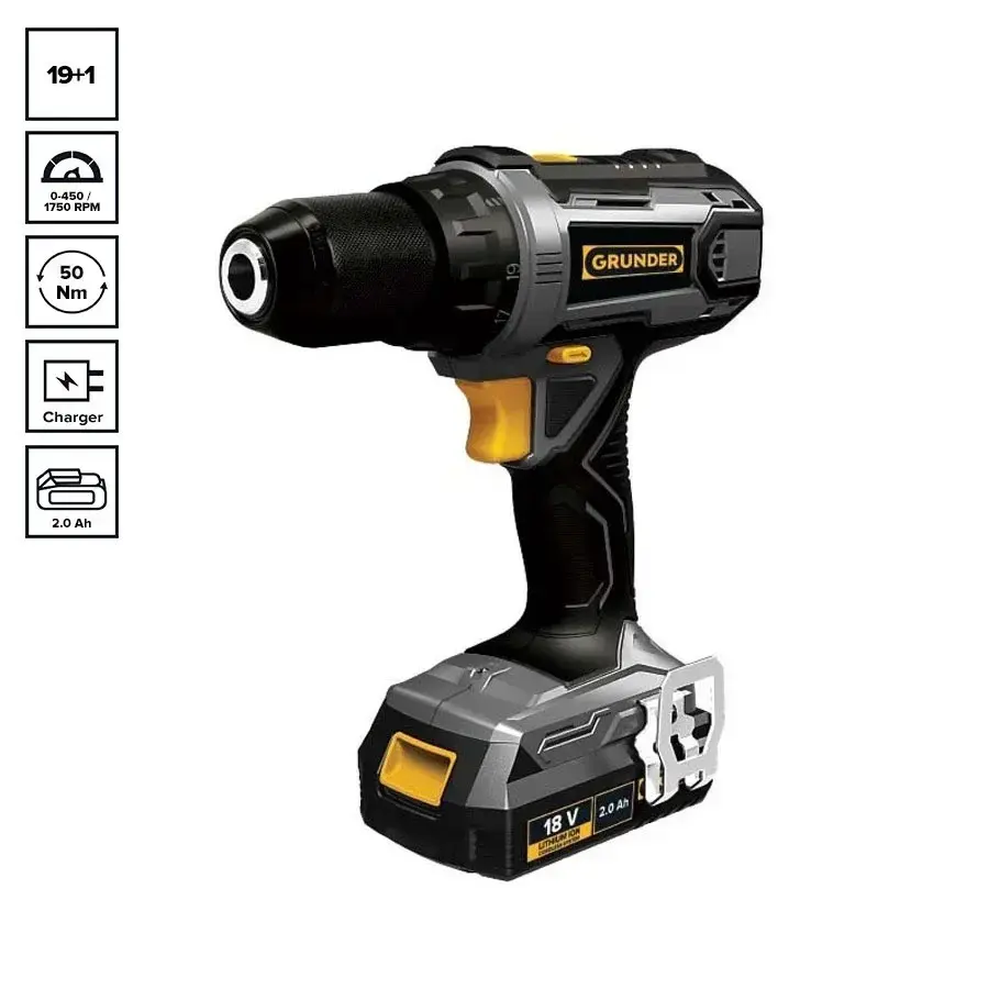 Аккумуляторный набор GRUNDER CDL1 18V 2Ah Photo 4