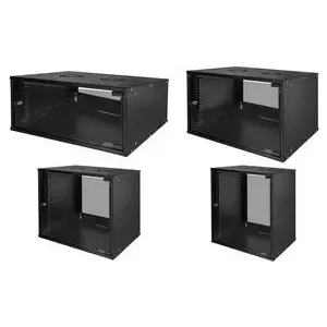 Wall mounted rack LogiLink W06C55B 6U Black 40kg capacity