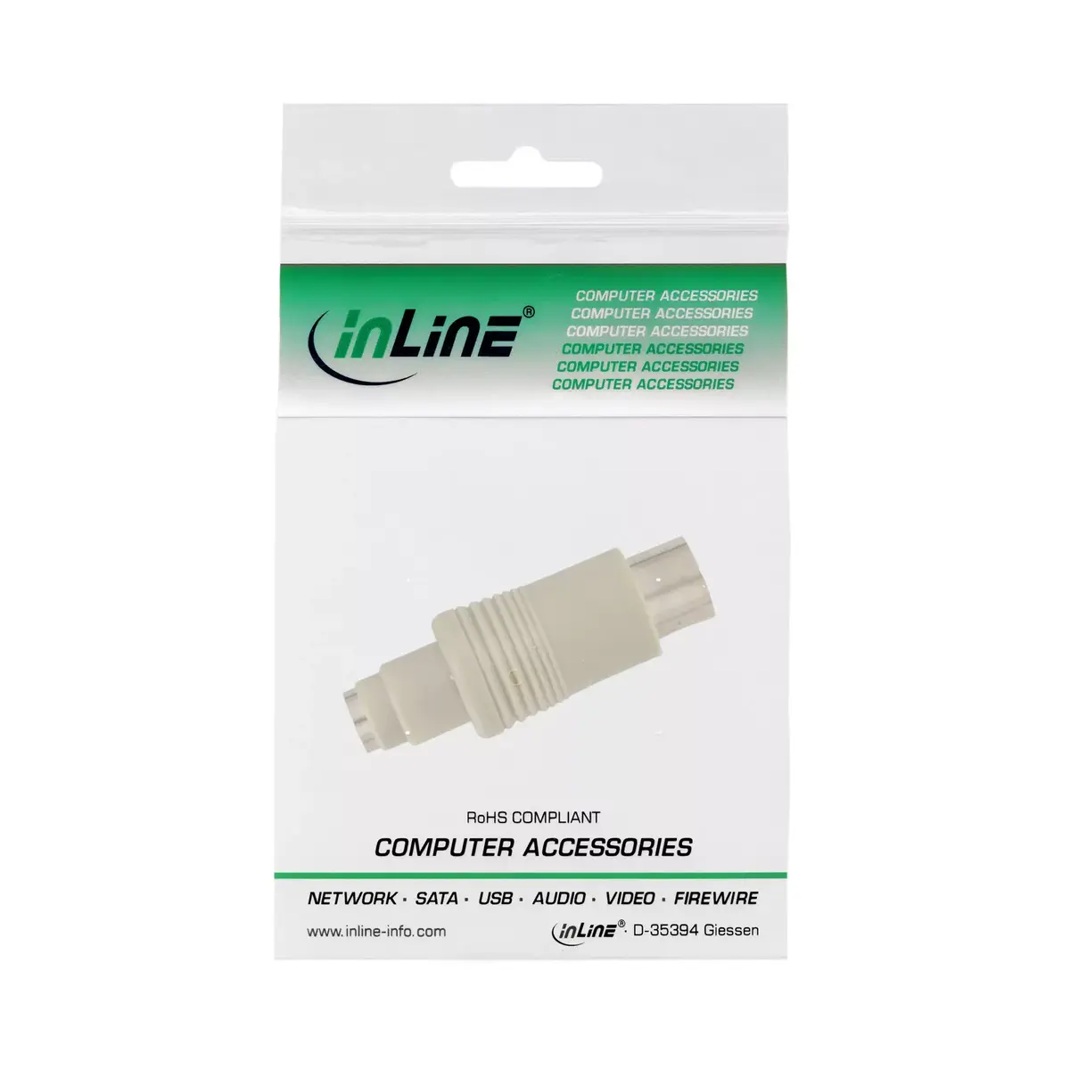 InLine Tastatūras adapteris 5 Pin DIN male PS/2 female Photo 3