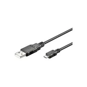 USB Cable Goobay 95735 0.3m USB A Micro-USB B Black