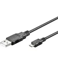 USB Cable Goobay 95736 0.15m USB A Micro-USB B Black