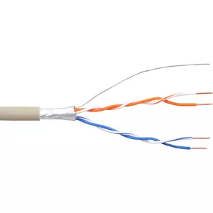 InLine Telephone Installation Cable 4 Wire solid 2x2x0.6mm shielded 100m