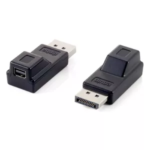 Equip 118916 kabeļu spraudņu pāreja DisplayPort Mini DisplayPort Melns
