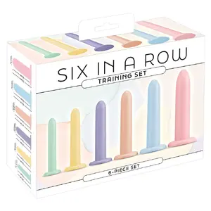 Dildo set you2toys Six in a Row — silicone training set, 6-piece, varied lengths Ø 1.8–3.7 cm, suction cup