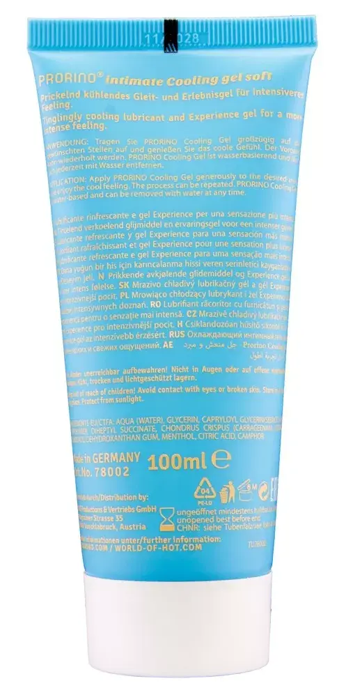 PRORINO Cooling Gel Soft — охлаждающий гель 100 мл Photo 3