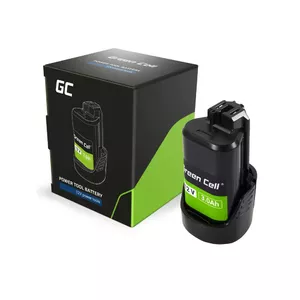 Cordless tool battery Green Cell PTBO12V3 — Li‑Ion 3 Ah, dimensions 5.1×4.7×8.6 cm