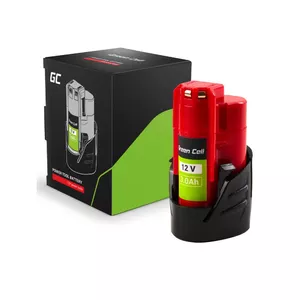 Green Cell PTML12V3 cordless tool battery / charger — Li‑Ion 12 V, 3 Ah, 5.1×4.7×8.6 cm