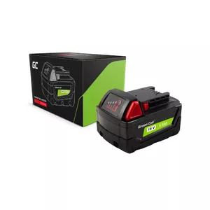 Battery Green Cell PTML18V5 Li-Ion 18V 5Ah for cordless tools, dimensions 8×11.9×7.5 cm