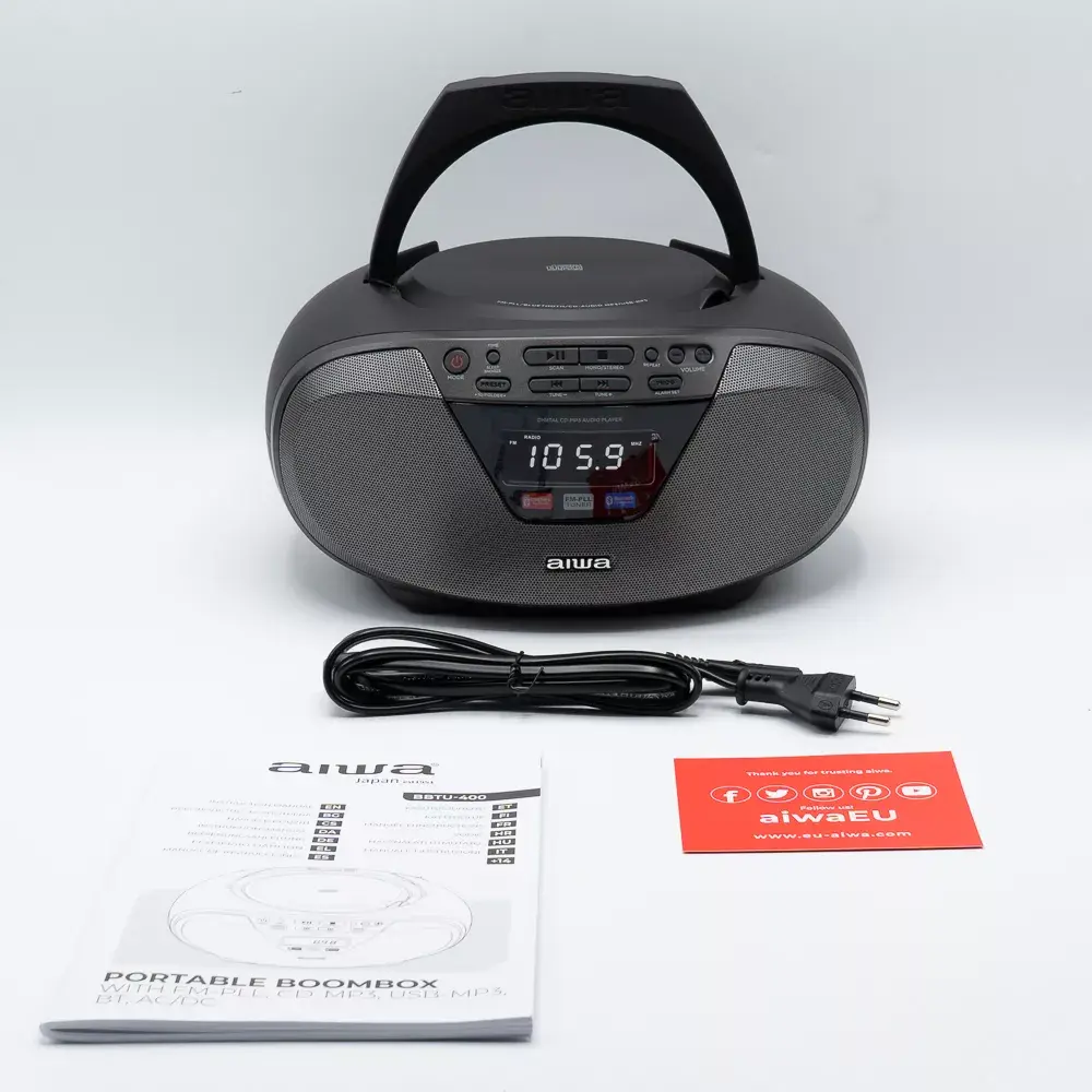 Portable stereo system Aiwa BBTU-400BK Photo 8