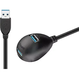 USB 3.0 Extension Cable Goobay 95918 Black