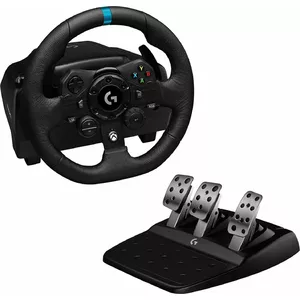 Steering Wheel Logitech G923 for Xbox Series X|S, Xbox One and PC — Force Feedback, Compatible with Xbox