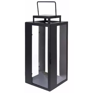 Metal Lantern ArtFlow Riga 20×20×35 cm, black