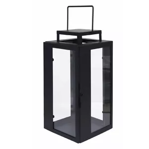 Metal Lantern ArtFlow Riga 20x20x25 cm, black