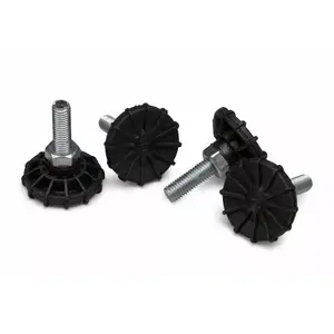 Rack feet Equip EZF-1 Black Silver 40x40x60mm