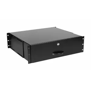 Drawer unit Equip Lockable Drawer 19' 3U RAL9005 Black