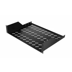 Equip Fixed Shelf 19', 2U, 800MM, Black