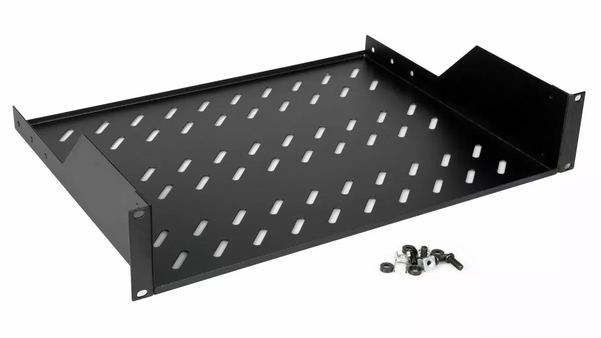 Plaukts iekārtai Equip Fixed Shelf 19' 2U 800MM Black Photo 3