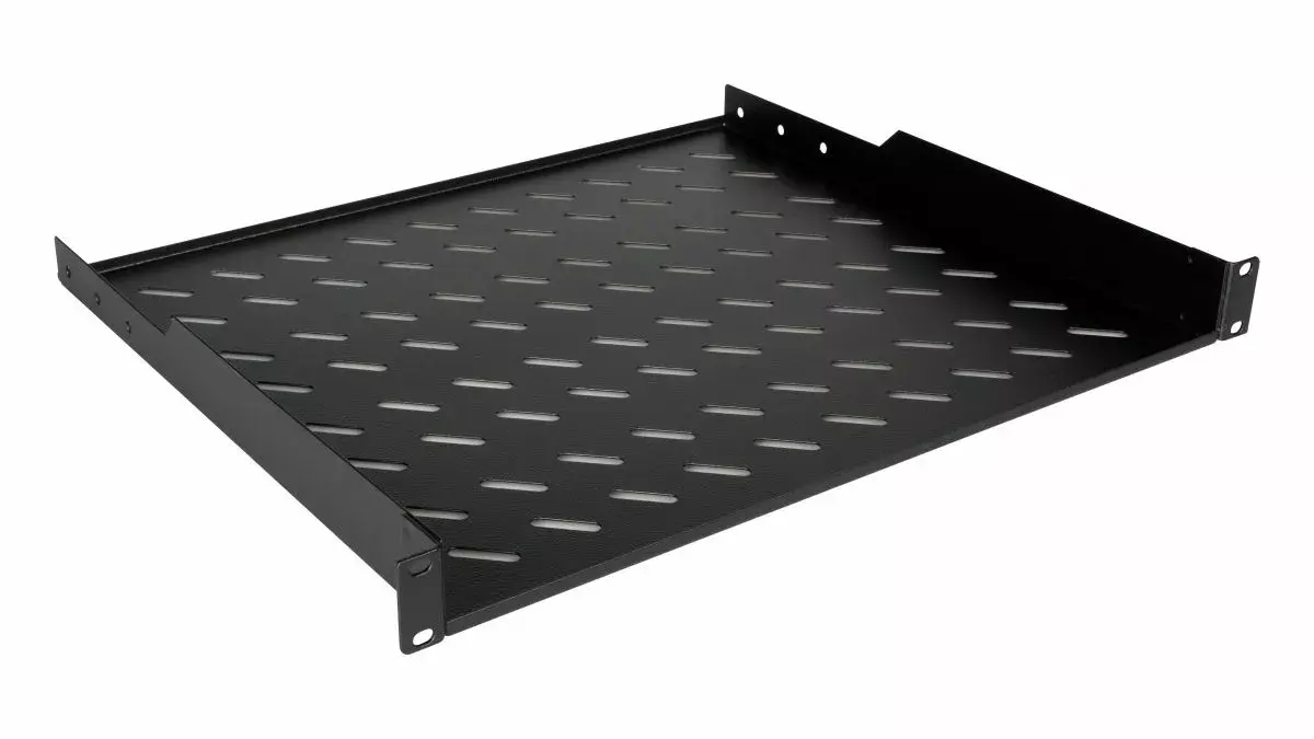 Plaukts Equip Fixed Shelf 19' 1U 600MM Black Photo 2