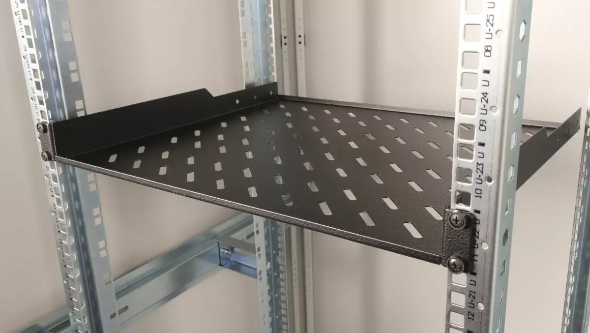 Plaukts Equip Fixed Shelf 19' 1U 600MM Black Photo 4