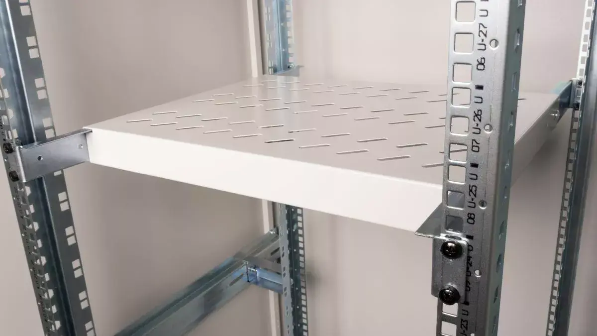 Plaukts iekārtai Equip Variable Shelf 19' 1U 350MM Grey Photo 2