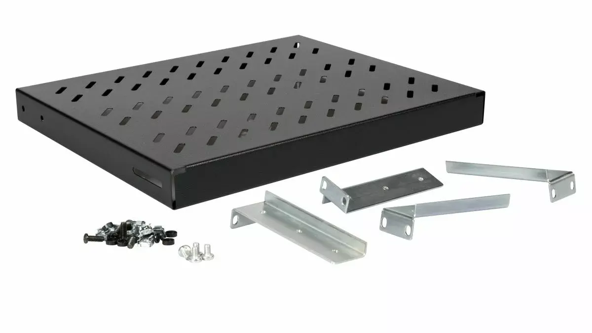 Plaukts 19' 1U 350MM Black Equip Variable Shelf Photo 3