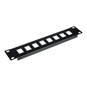 Keystone panel EQUIP EZKP-10-B, metal housing, black, 10 ports