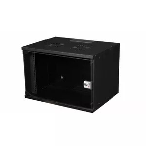 Equip EWM-07-5440-B statnis 7U Pie sienas stiprināms statīvs Melns