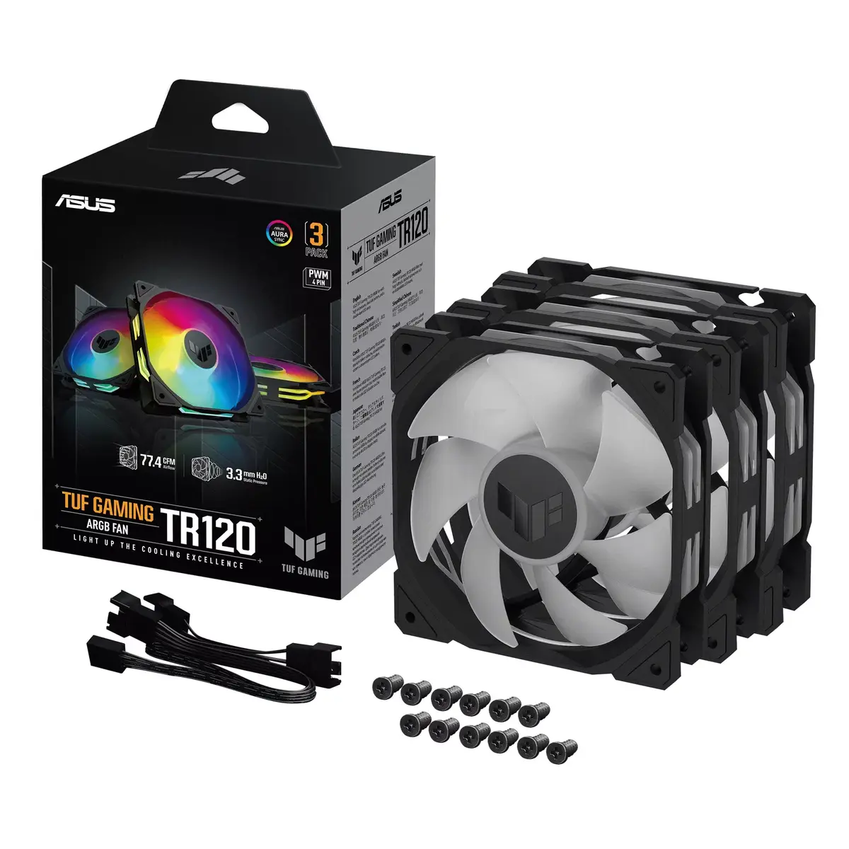 Air cooler ASUS TUF GAMING TR120 ARGB 3IN1 Black Photo 9