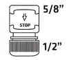 Verto 15G731 пластиковый фитинг для шланга Photo 3